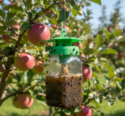A New Environmentally Friendly Solution for Orchard Pest Control: Outdoor Plastic Fruit Fly Traps