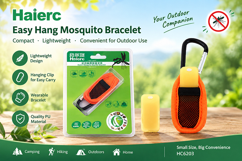 Looking for a Lightweight Mosquito Bracelet? Meet the Easy Hang PU Wristband HC6203