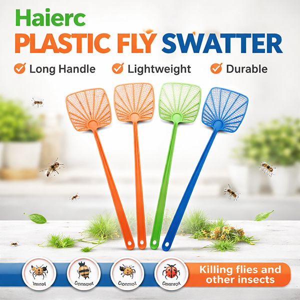 Haierc HC7103 Personalized Plastic Fly Swatter – Efficient Indoor & Outdoor Pest Control Solution