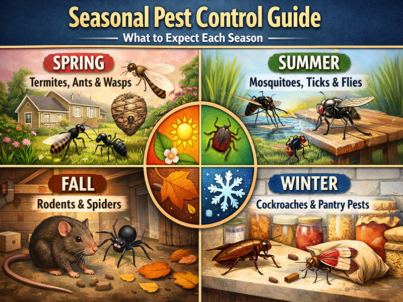 Seasonal Pest Control Guide: What to Expect Each Season