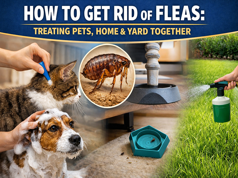 How to Get Rid of Fleas: Treating Pets, Home & Yard Together