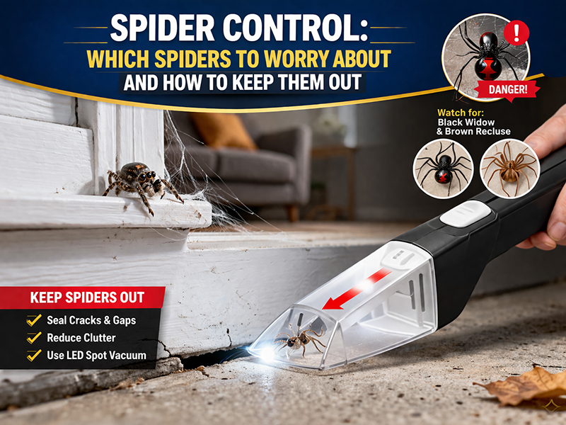 Spider Control: Which Spiders to Worry About and How to Keep Them Out