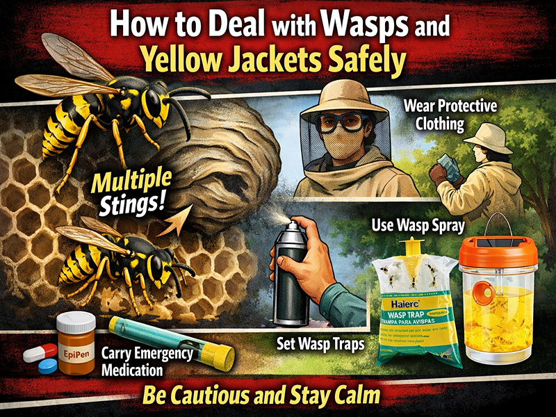 How to Deal with Wasps and Yellow Jackets Safely