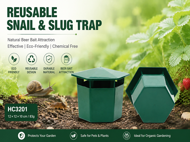 Haierc Introduces Reusable Snail & Slug Trap for Sustainable Garden Pest Control