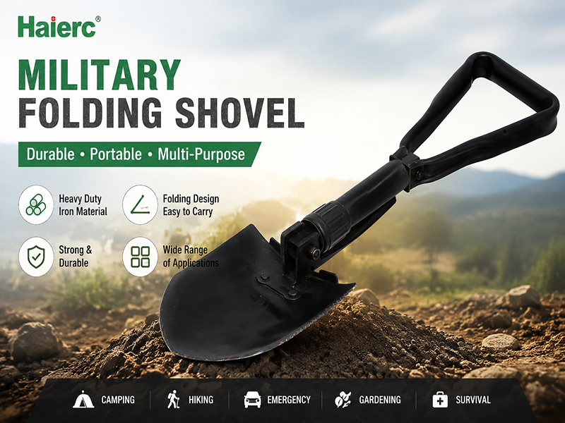 Haierc Camping Shovel | Durable Folding Shovel Outdoor Survival Tool