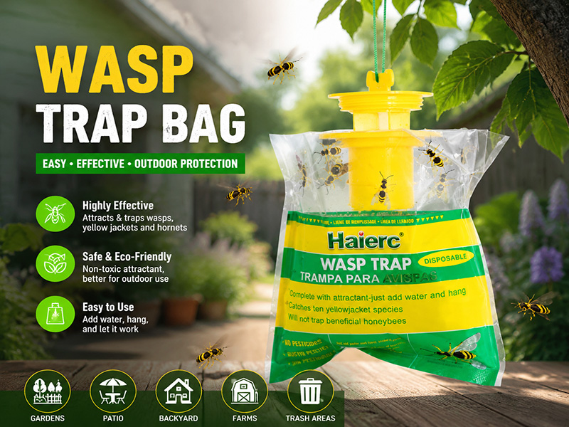 How Does an Outdoor Wasp Trap Bag Help Protect Gardens, Farms and Commercial Areas?