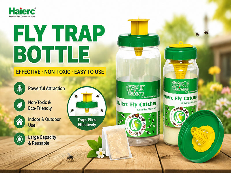 Haierc Fly Trap Bottle Helps Improve Outdoor Fly Control for Homes, Farms and Commercial Areas