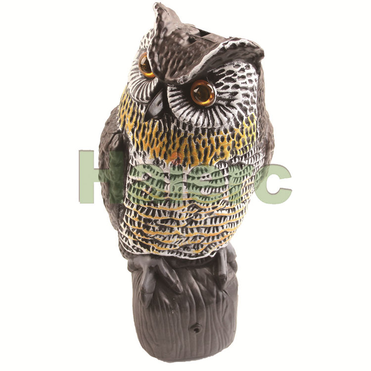 Haierc Garden Natural Scarecrow Plastic Owl Pest Control HC1610