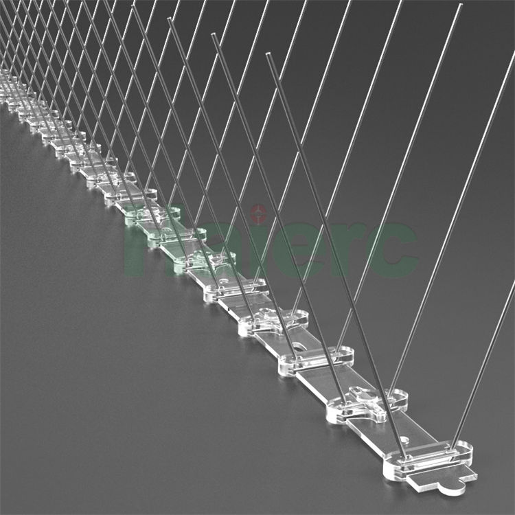 Haierc Wholesale Outdoor Plastic Eco Friendly Durable Pigeon Bird Repellent Anti Bird Spikes HC1102-U2S