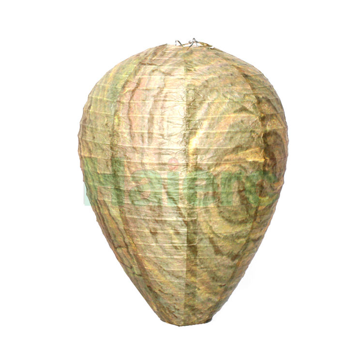 Haierc Hanging Wasp Nest Non-Toxic Paper nest Decoy Effective Deterrent Bee and Hornets HC4707-G8