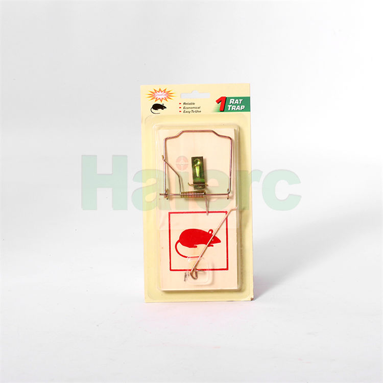 Haierc Reusable Wooden Rat Snap Trap Quick Rodent Killer Spring Mouse Trap HC2217BM-2