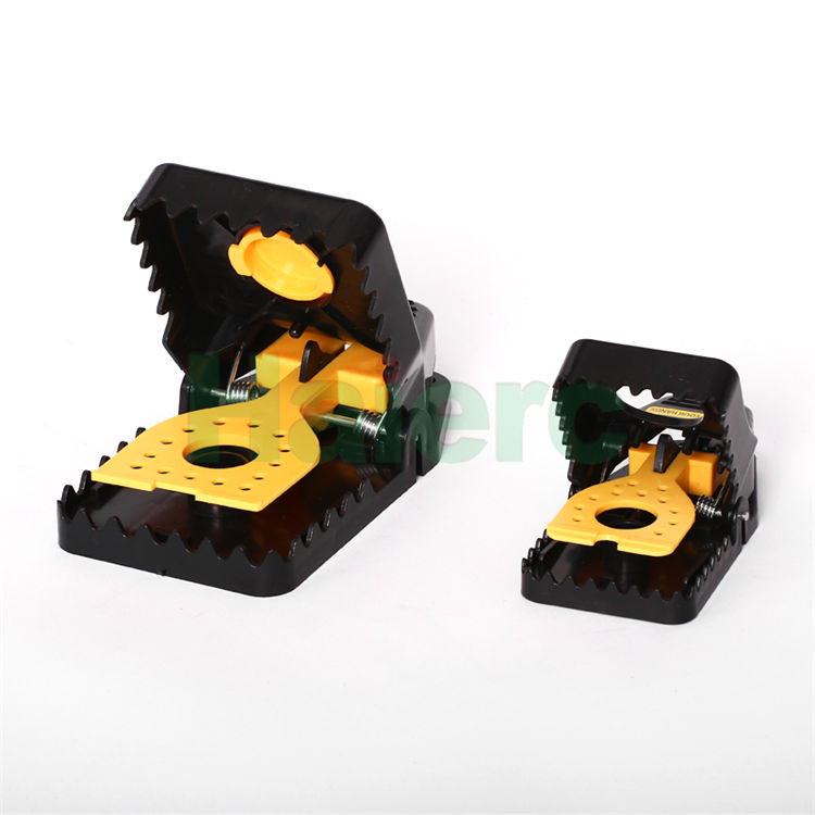 Haierc Reusable Black Plastic Mice Mouse Trap Rodent Catcher Mouse Trap HC2229-1