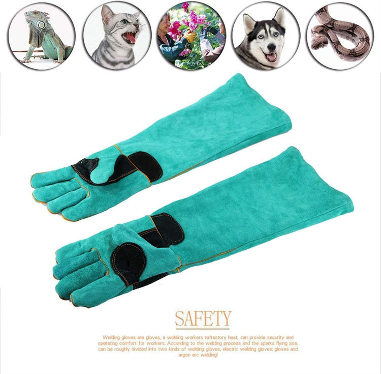 23.6 IN Animal Handling Anti-bite/scratch Gloves for Dog Cat Bird Snake Parrot Lizard Wild Animals Protection Gloves