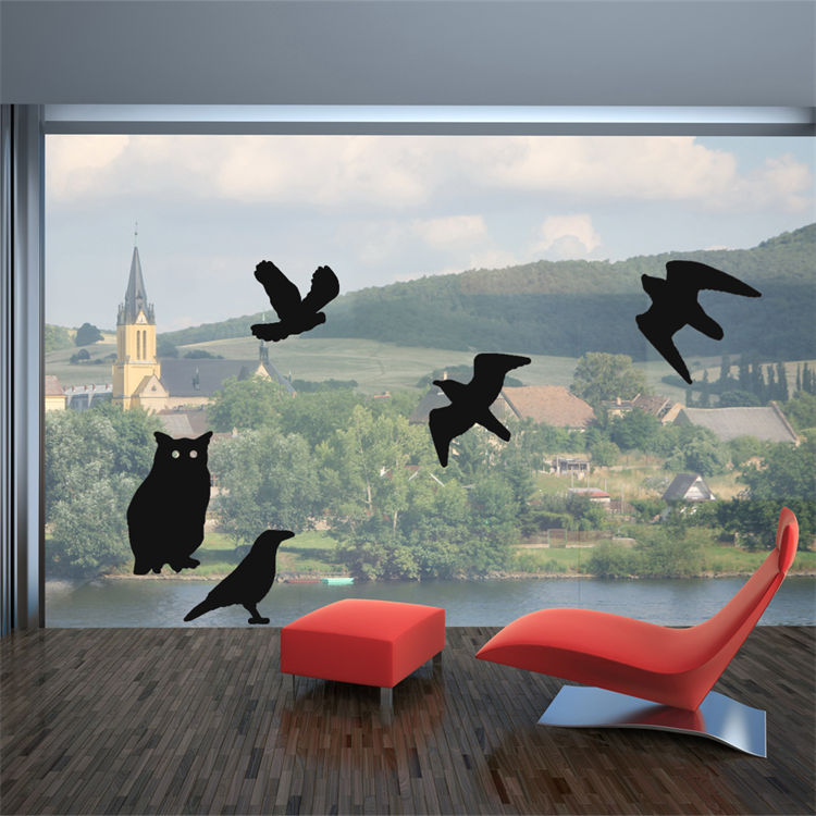 Haierc Bird Stickers for Windows,Window Decals for Birds,Bird Window Deflectors HC1636