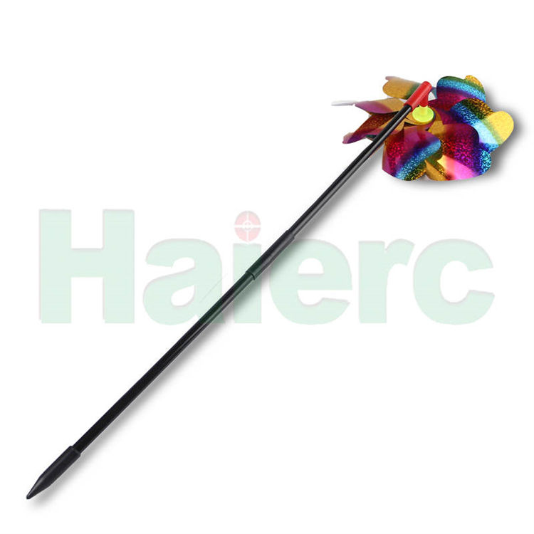 Haierc High Quality Wholesale Cheap Garden Pest Control Bird Repellent Flash Windmill HC1629S