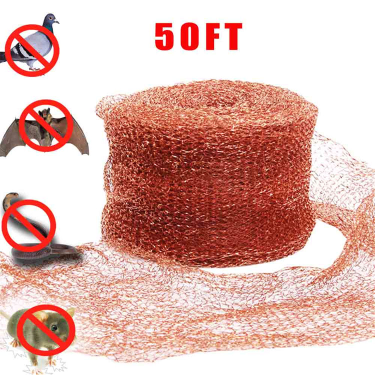 4inch*50ft Rodent Copper Mesh,Pest Control For Slug Repellent, Crafts, Electrical Repairs, Grounding