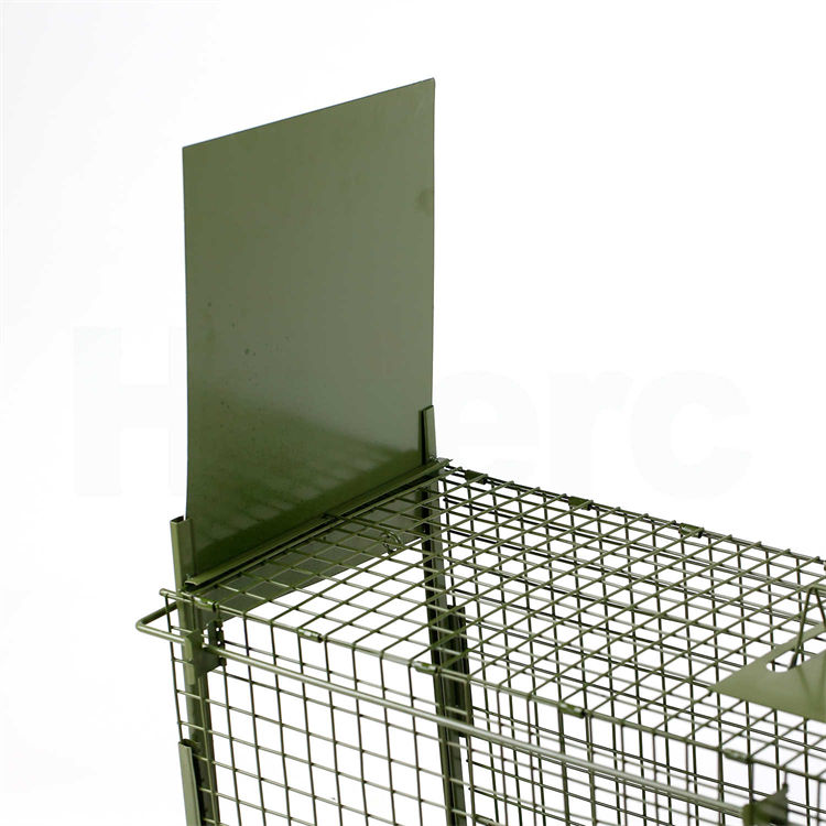 Haierc Animal Trap Cage Foldable Humane Trap Cage Weasel Cage Trap HC2613