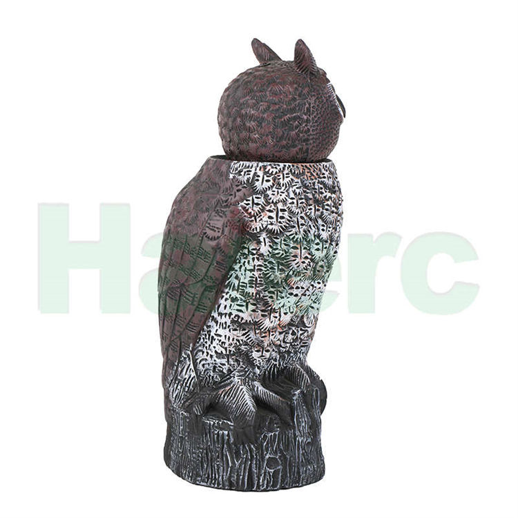 Haierc Garden Natural Scarecrow Rotating Head Owl Pest Control HC1602