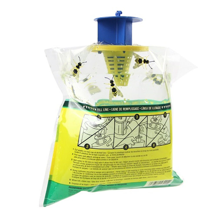 Fresh New Outdoor Disposable Plastic Hanging Insect Control Wasp Trap Bag  Yellow Jacket Trap HC4215N3