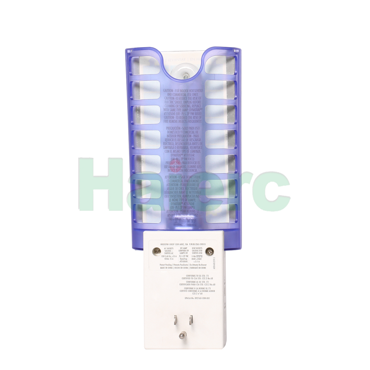 Haierc Indoor Mosquitoes Trap Killer Bug Zapper Sticker Mosquito Killer Lamp