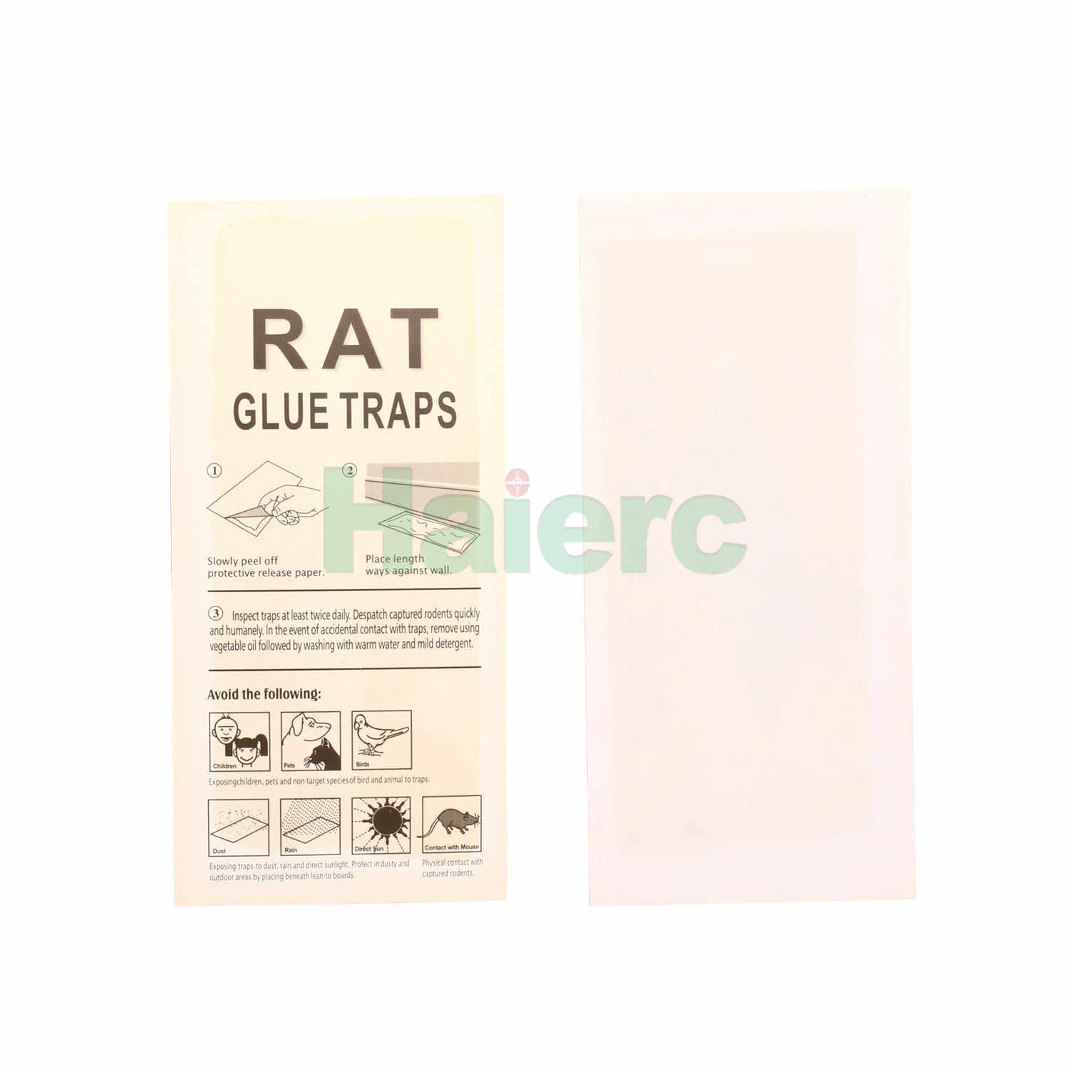 Haierc High-quality Rodent & Mouse & Rat Glue Trap HC2302