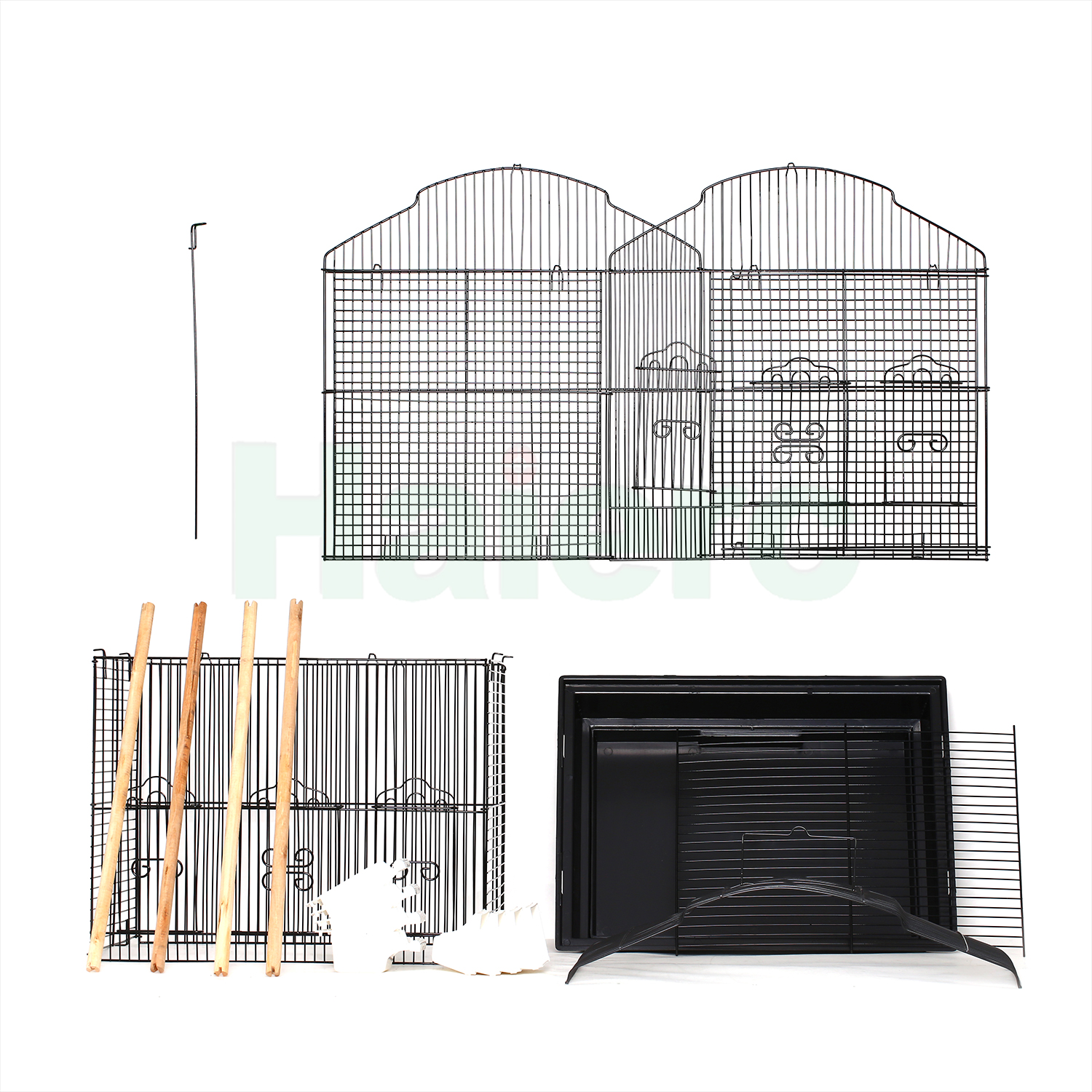 Haierc Wholesale Indoor Outdoor Metal Wire Mesh Cage Bird Breeding Cages Canary Parrot Pigeon Aviary HC6804