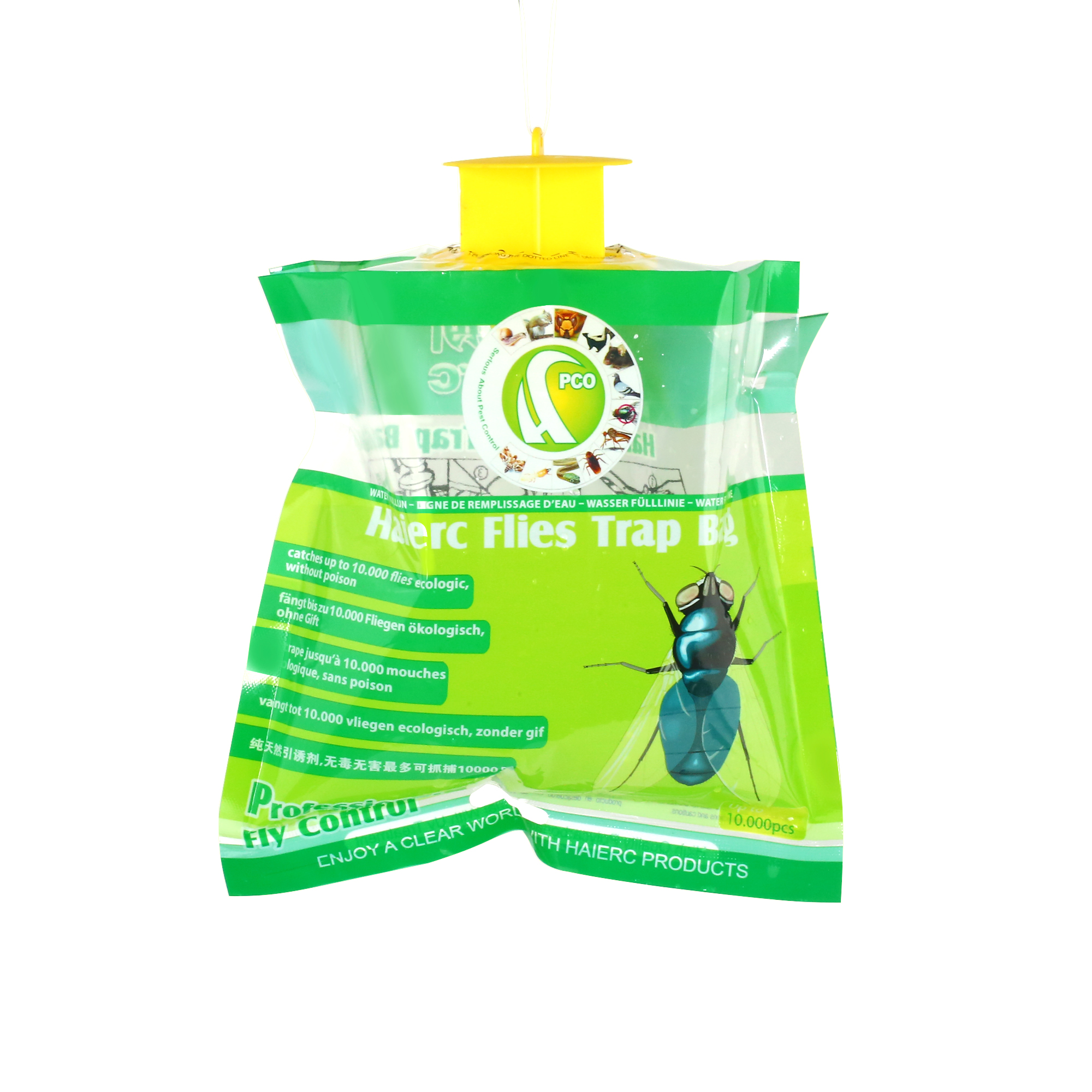 Haierc Fly Traps Outdoor Fly Trap for Patio Non-Toxic Flies Bags Outdoor Disposable. Hanging Bug Catchers for All Filth Flies
