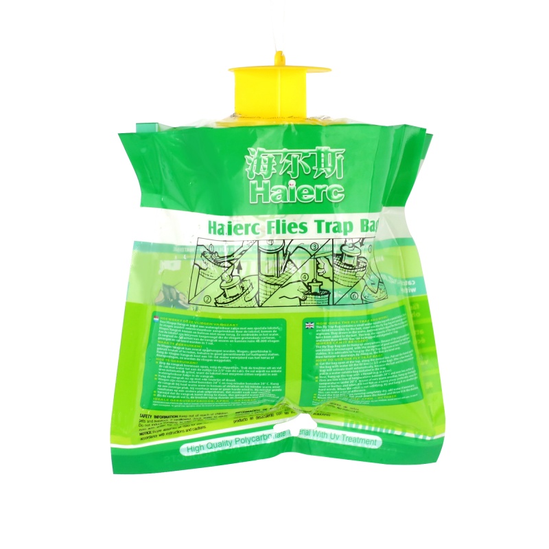 Haierc Fly Traps Outdoor Fly Trap for Patio Non-Toxic Flies Bags Outdoor Disposable. Hanging Bug Catchers for All Filth Flies