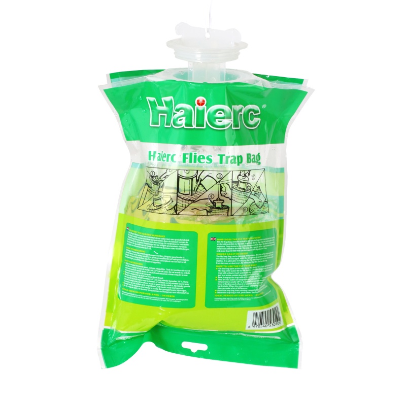 Haierc Hot Sales Nontoxic Insect Products Outdoor Hanging Pest Control Disposable Big Fruit Fly Trap Bag for Garden & Home Fly Catcher