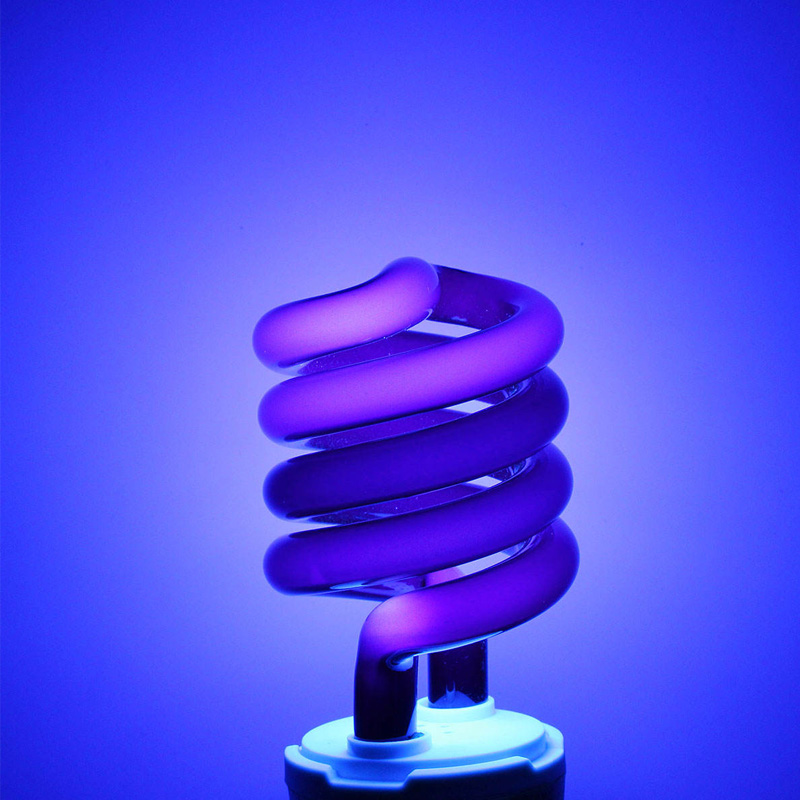 Large UV Energy Saving Light Bulb E27 Spiral CFL Insect Attraction Lamp | 365nm/368nm/395nm Pest Control Replacement Bulb