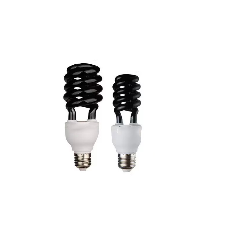 Compact UV Energy Saving Light Bulb E27 Spiral CFL | Black Light Bulb for Mosquito & Fly Trap | 365nm/368nm/395nm